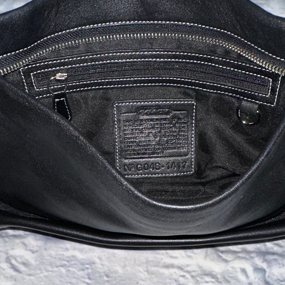 Coach Black Leather Shoulder Bag - Picture 4 of 7